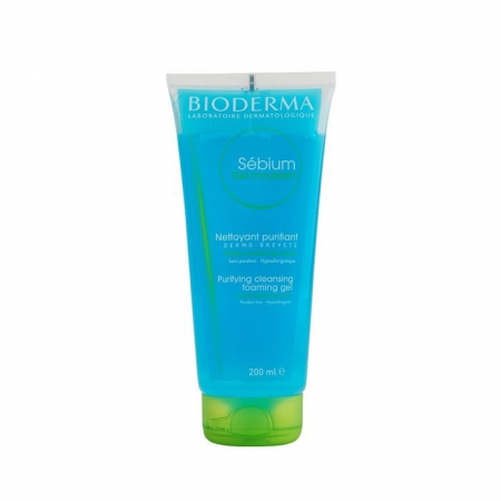 Очищуючий гель для жирної та комбінованої шкіри Bioderma Sebium Gel Moussant Purifying and Foaming Gel 100мл Очищуючий гель для жирної та комбінованої шкіри Bioderma Sebium Gel Moussant Purifying and Foaming Gel 100мл