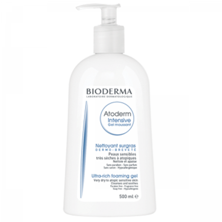 Гель-мусс для дуже сухої і атопічної, чутливиої шкіри Bioderma Atoderm Intensive Gel Moussant 500 мл