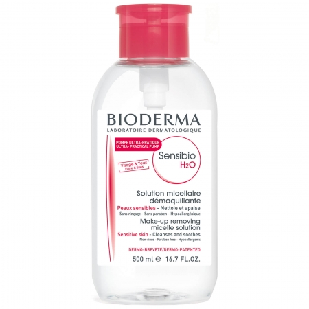 Міцелярний лосьйон Bioderma Crealine  (Sensibio)  H2O Micellaire Solution 500 мл з помпою