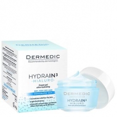 Зволожуючий крем-гель для обличчя Dermedic Hydrain 3 Hialuro Cream Зволожуючий крем-гель для обличчя Dermedic Hydrain 3 Hialuro Cream