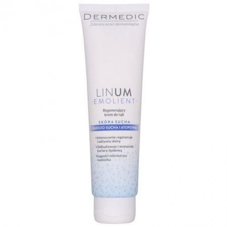 Регенеруючий крем для рук Dermedic Linum Emolient Regenerating Hand Cream Регенеруючий крем для рук Dermedic Linum Emolient Regenerating Hand Cream
