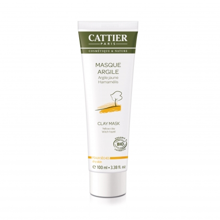 Маска з жовтою глиною для сухої шкіри Cattier Masque argile peaux seches 100мл Маска з жовтою глиною для сухої шкіри Cattier Masque argile peaux seches 100мл