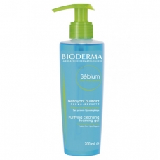 Очищуючий гель для обличчя Bioderma Sebium Gel Moussant Purifying and Foaming Gel 200мл себіум Очищуючий гель для обличчя Bioderma Sebium Gel Moussant Purifying and Foaming Gel 200мл себіум