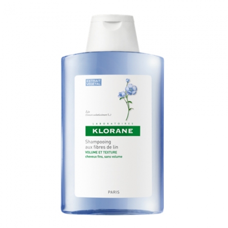 Klorane (Клоран) Шампунь з волокнами льону для надання об'єму 400 мл