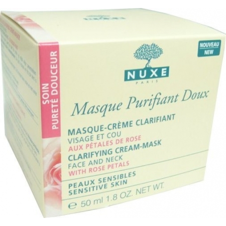 Nuxe Clarifying Cream-Mask With Rose Petals Очищувальна крем-маска з пелюстками троянд для обличчя та декольте Nuxe Clarifying Cream-Mask With Rose Petals Очищувальна крем-маска з пелюстками троянд для обличчя та декольте